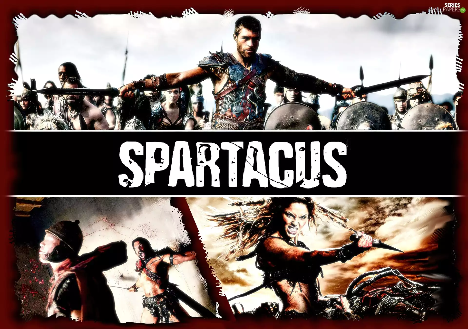 Crixus, Fight, Spartacus, Saxa, series