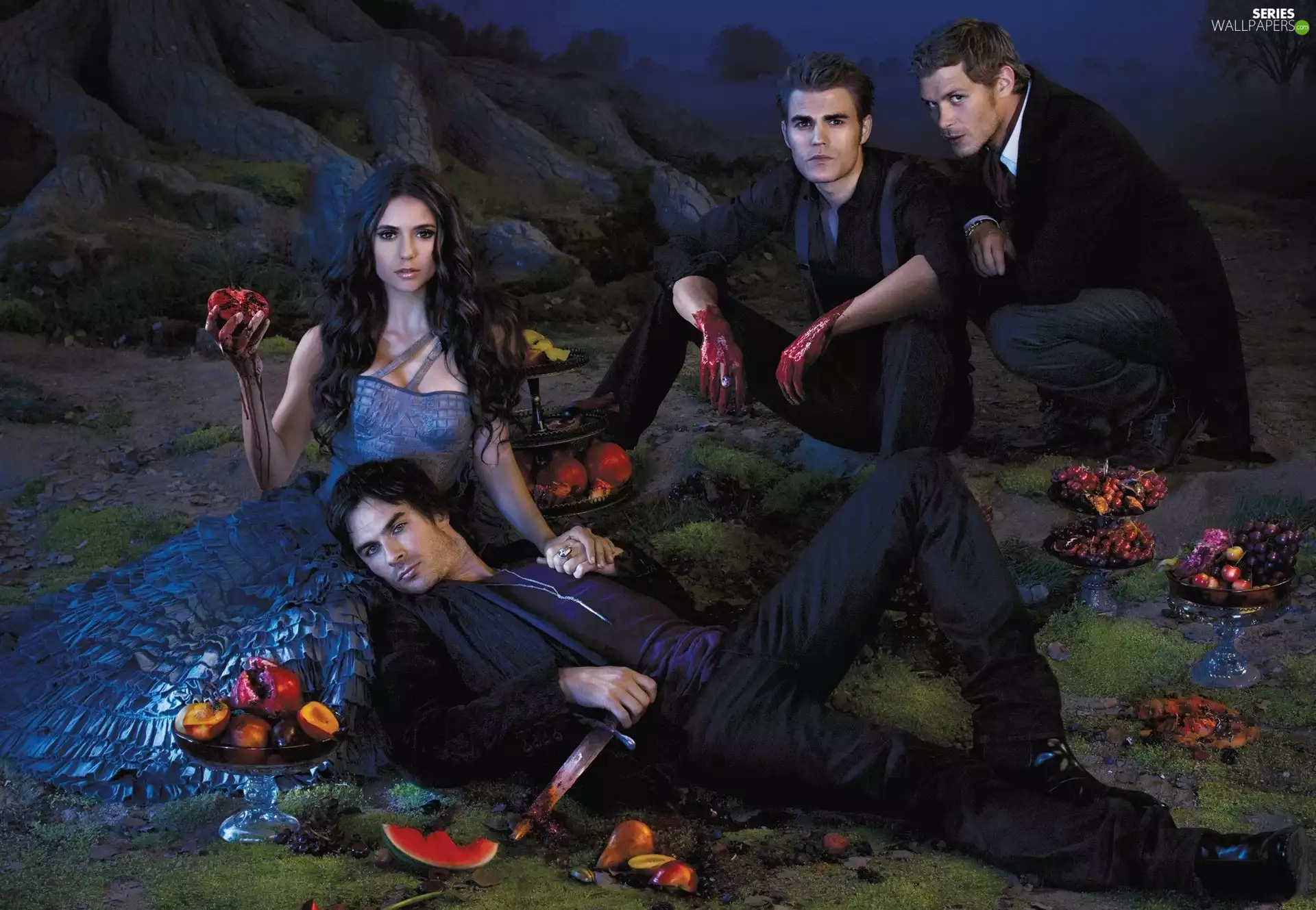 Nina Dobrev, The Vampire Diaries, Paul Wesley, Joseph Morgan, ian somerhalder, The Vampirie Diaries