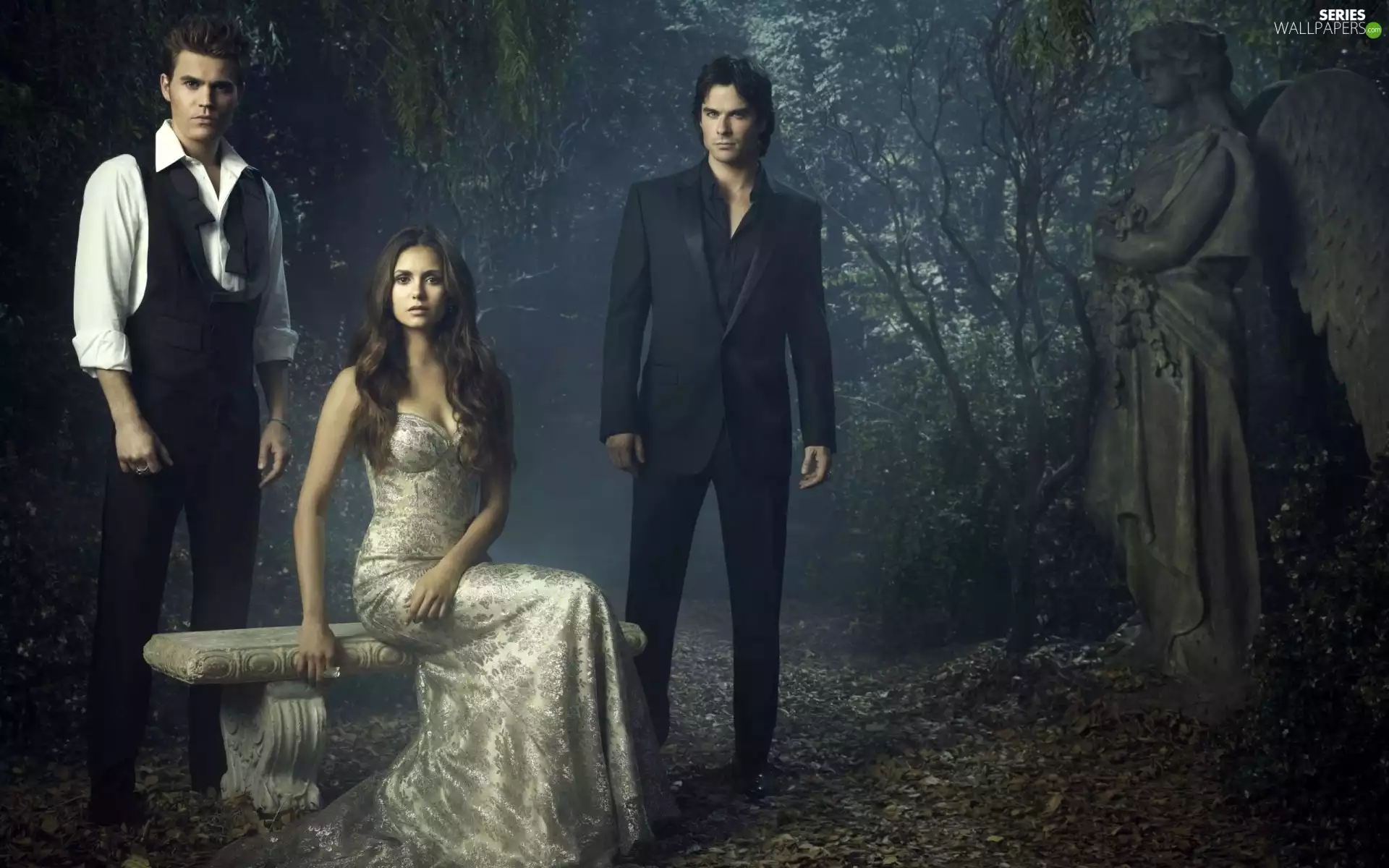 Nina Dobrev, ian somerhalder, The Vampirie Diaries, Paul Wesley, The Vampire Diaries