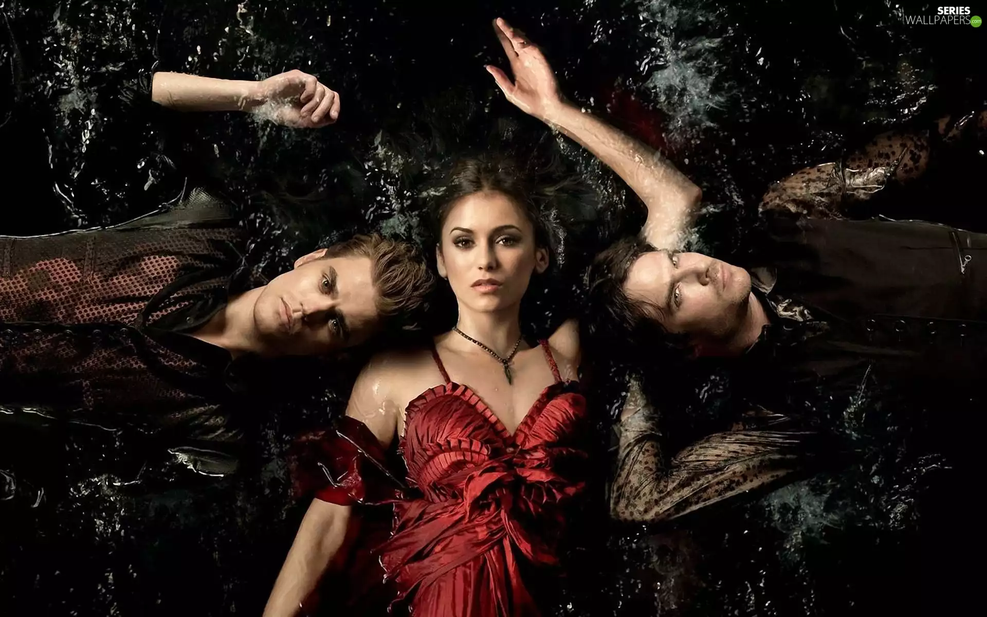Nina Dobrev, ian somerhalder, The Vampire Diaries, Paul Wesley, The Vampire Diaries