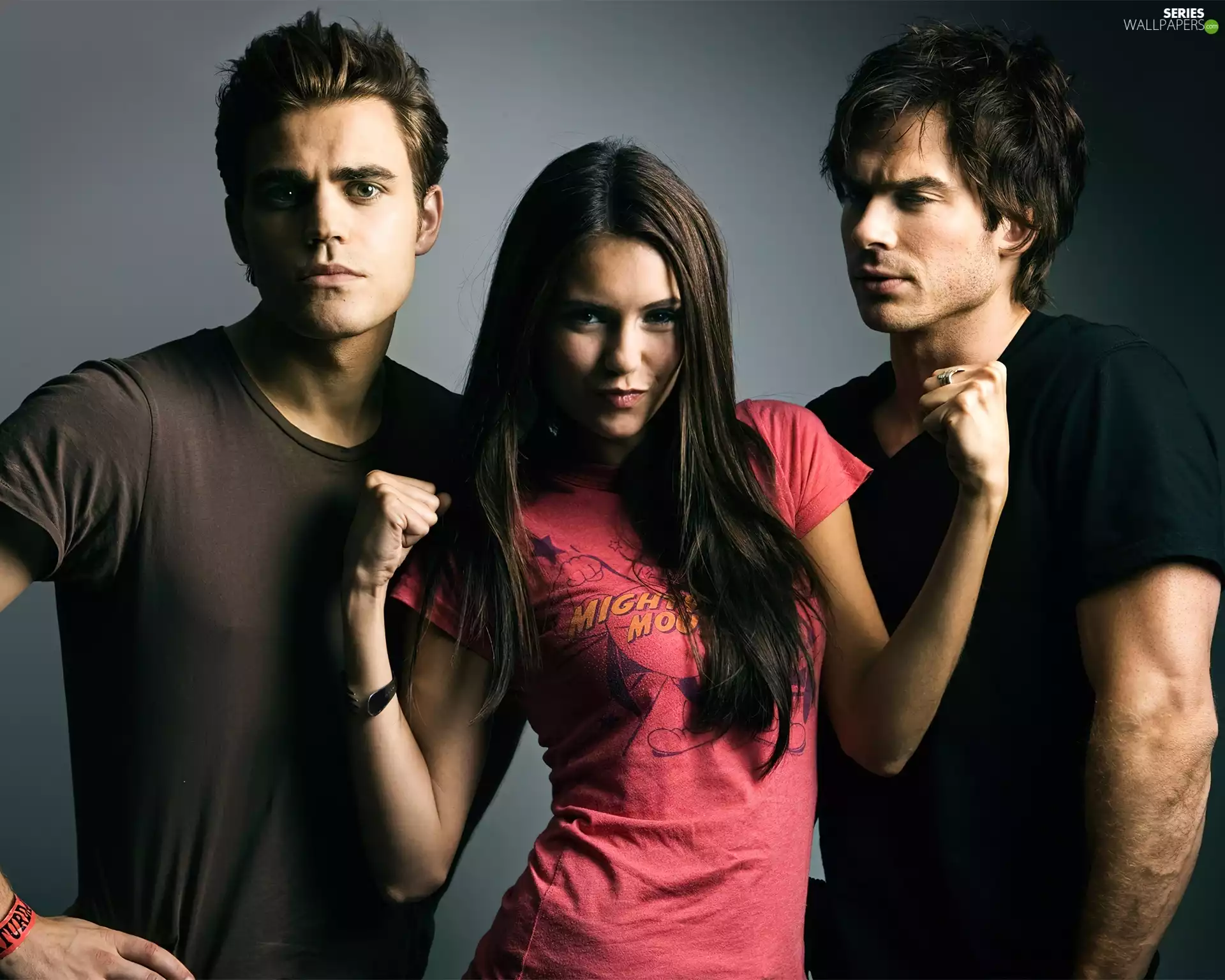 ian somerhalder, Paul Wesley, The Vampire Diaries, Nina Dobrev, The Vampire Diaries
