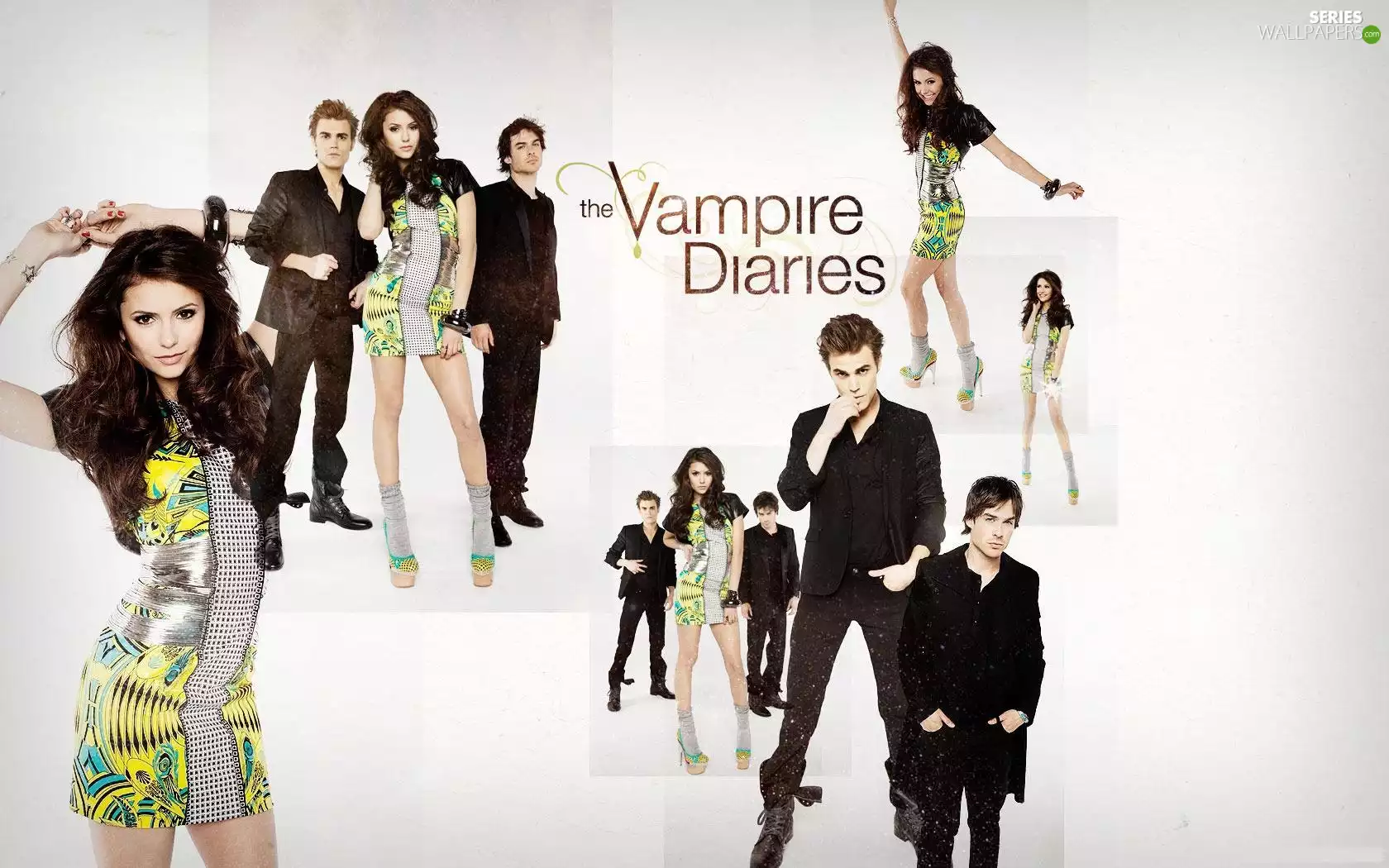 Nina Dobrev, Paul Wesley, The Vampire Diaries, ian somerhalder, The Vampire Diaries
