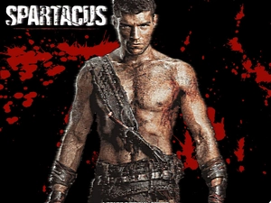 Spartacus, gladiator, blood, fighter