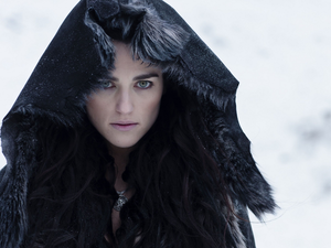 Katie McGrath, series, hood, The Adventures of Merlin, Cloak, actress, Women, The Adventures of Merlin