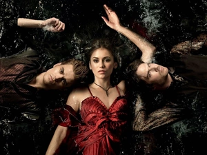 Nina Dobrev, ian somerhalder, The Vampire Diaries, Paul Wesley, The Vampire Diaries