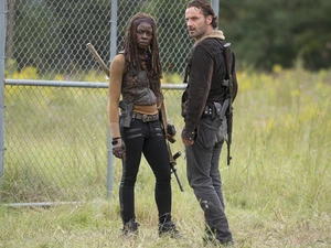 Rick Grimes, The Walking Dead, Michonne, Living Dead, series, Andrew Lincoln, Danai Gurira