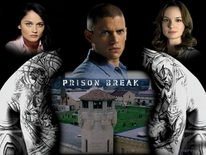 Prison Break, Prison Break, back, shoulders, Sarah Wayne Callies, Wentworth Miller, tower, Robin Tunney, drag